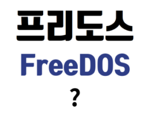 프리도스(Free-DOS), 운영체제 미포함 노트북 컴퓨터란?